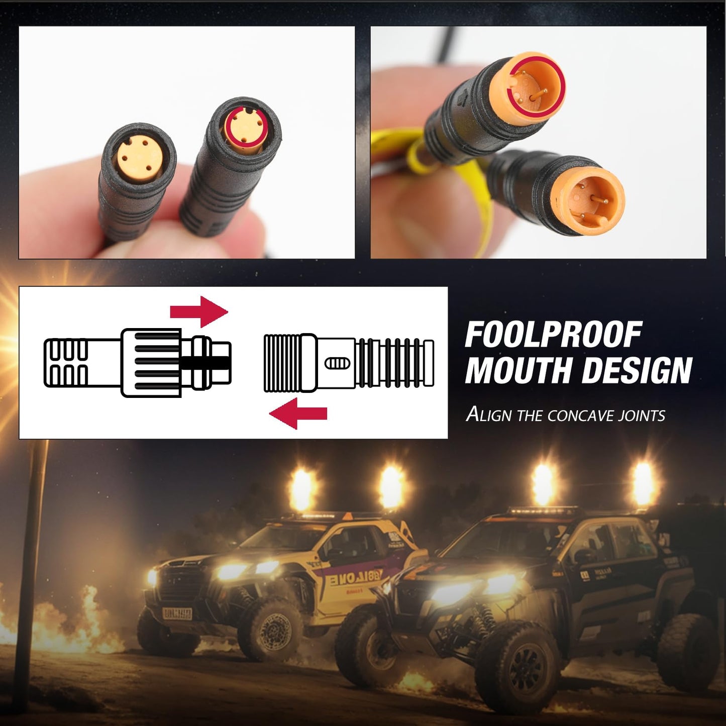 DEERMOTO 2PCS 1FT Fat Whip Light Spiral RGB LED Whip Lights with APP&Remote Control,Chasing Lighted Antenna Whips for UTV ATV Can-Am X3 RZR Can-Am Polaris Buggy Jeep Offroad Truck (1ft)