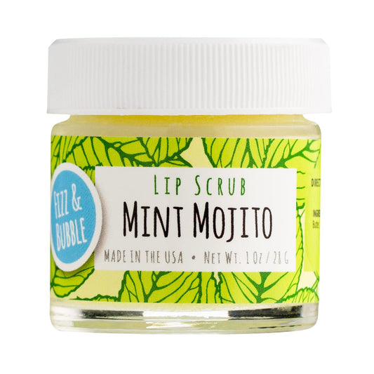 Fizz & Bubble Premium Lip Scrub for Exfoliating, Moisturizing, and Repairing your Lips (Mint Mojito)