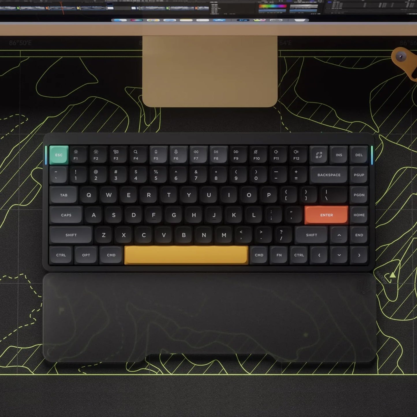 nuphy Air75 V2 Portable 75% Mechanical Keyboard,Wireless Keyboard,Supports Bluetooth/2.4G/USB-C RGB Bluetooth Gaming Keyboards,Compatible with Windows/Mac OS/Linux Systems-Gateron Wisteria Switch