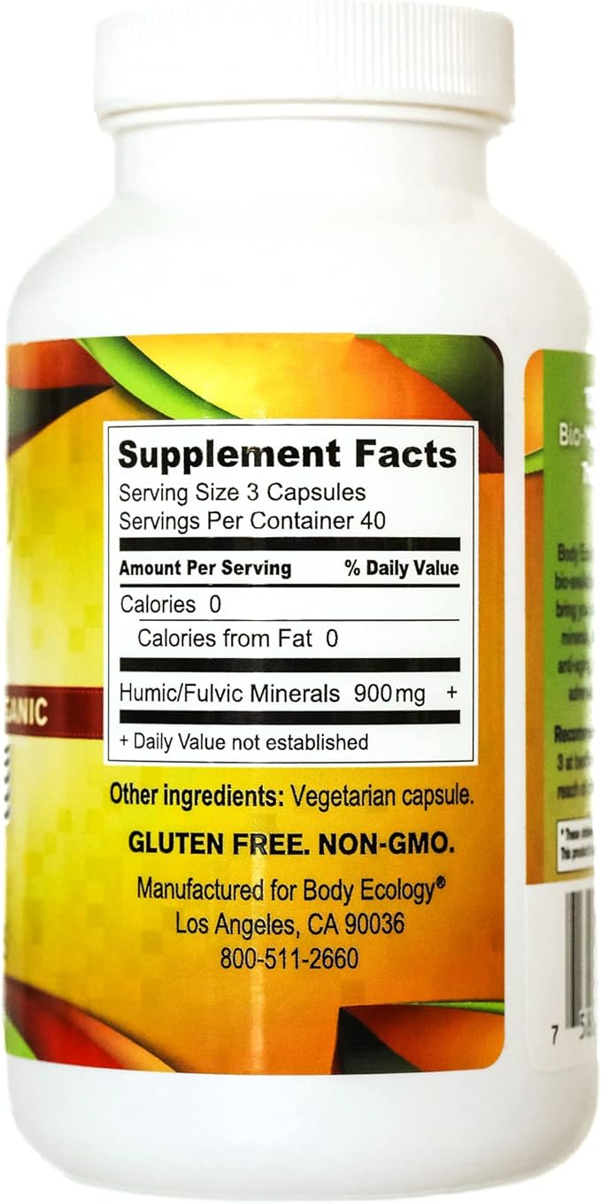 Body Ecology Ancient Earth Minerals | 100% Plant-Derived Trace Mineral Supplement | Builds Immunity| Promotes Detoxification | Non-GMO | 120 Vegetarian Count