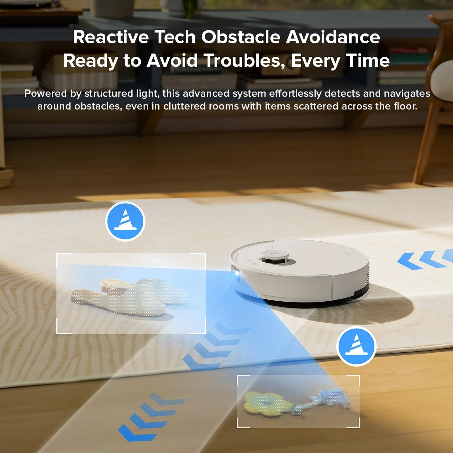 roborock Q10 X5 Robot Vacuum and Mop Combo, 10,000 Pa HyperForce, Dual Anti-Tangle System, Auto Mop Lifting, JawScrapers Brush & High-Intensity Mop, Reactive Tech Obstacle Avoidance, PreciSense LiDAR