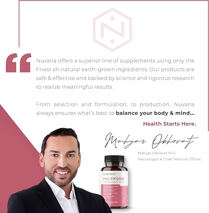 Multifood Whole Food Multivitamin for Men & Women | 21 Organic Fruits & Vegtables | Boosts Energy, Supports Gut & Immune Health | Prebiotics & Probiotics | 60 Capsules