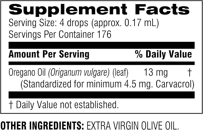 Botanic Choice Oil of Oregano Liquid Extract - Alcohol Free Herbal Supplement, Traditional Support for Immune and More - 1 Fl. Oz.