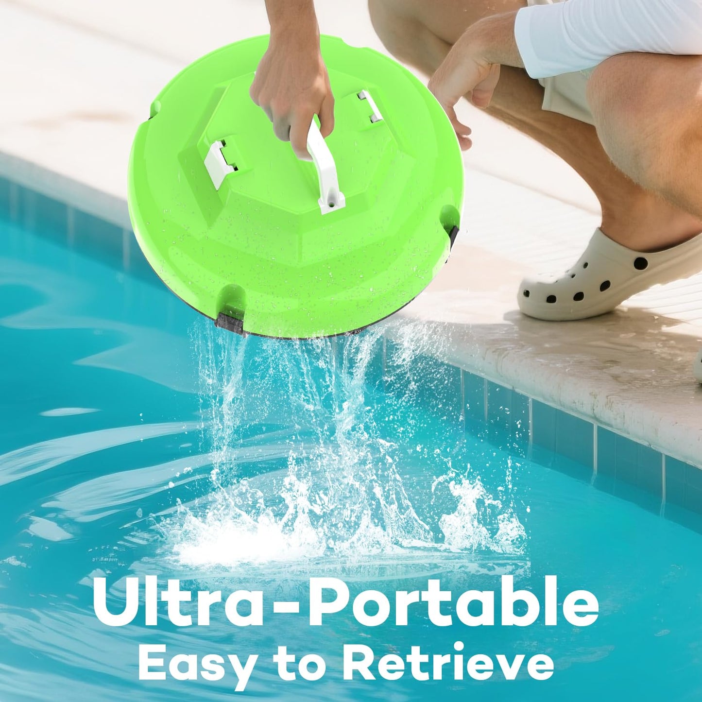 2025 New Robotic Pool Cleaner Up to 130 Mins Runtime, Dual Motors, Auto-Parking, Cordless Pool Vacuum for Above Ground Pool & In-Ground Flat Pools Up to 1100 Sq.Ft