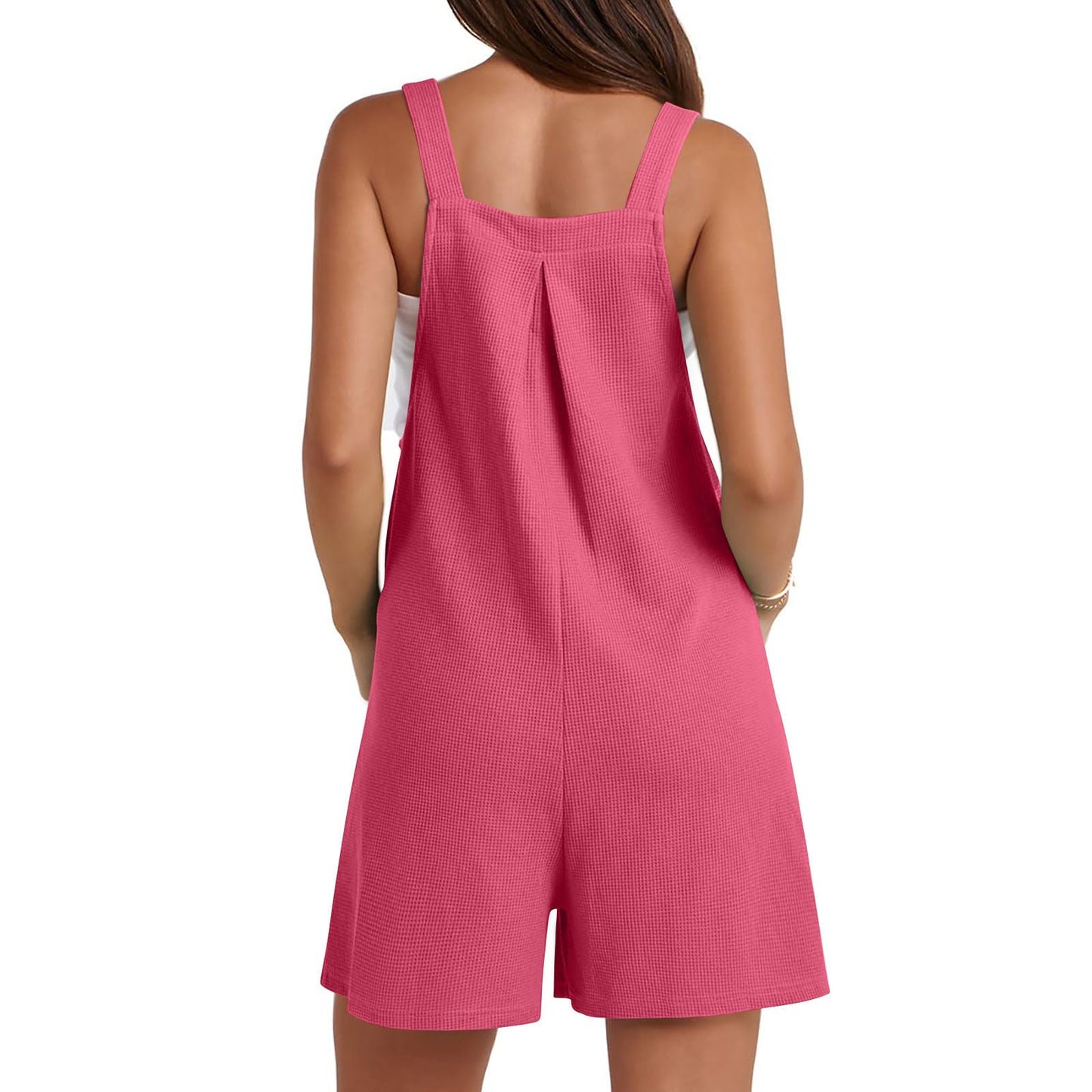 BFAFEN Deal of The Day Clearance Deals 0f The Day Lightning Deals Jumpsuits for Women Summer Short Sleeveless Adjustable Strap Romper Short Overalls Plus Size Rompers with Pockets My Orders Delivery
