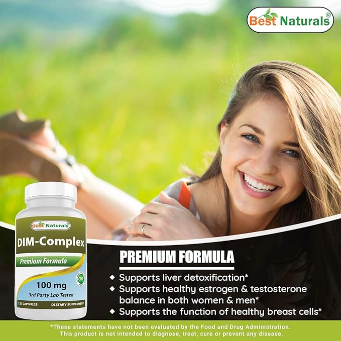 Best Naturals DIM Supplement 100 mg & Ashwagandha Extract 500 Mg