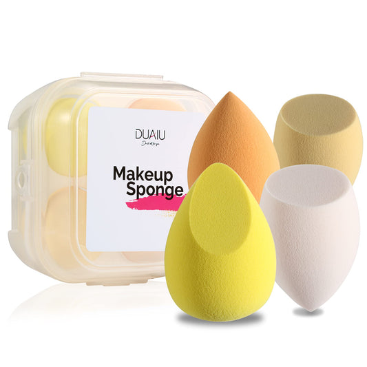 Makeup Sponge Blender Duaiu 4 Pack Beauty Blender Foundation Sponges Set Latex Free Blenders Beauty Make Up Sponges With Sponge