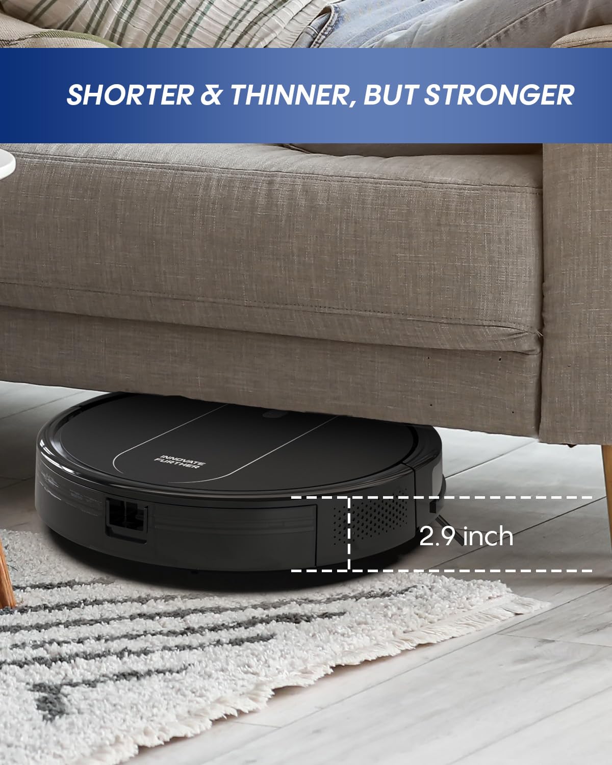 AZQQ Robot Vacuum and Mop: 2-in-1 Vacuum Robot 4000Pa Strong Suction & Alexa/APP Control & Central Brush & Self-Charging, Schedule Robot Vacuum Cleaner for Pet Hair, Hard Floor, Carpet