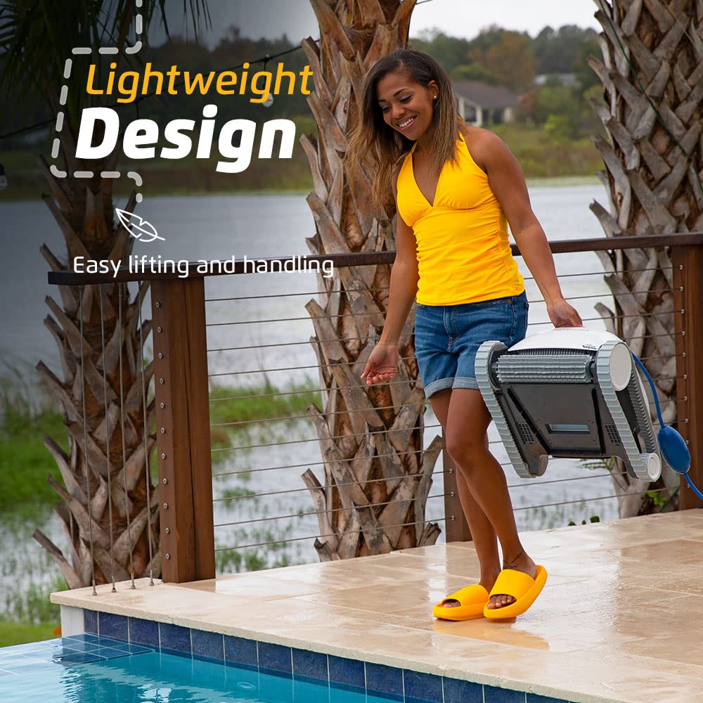 Dolphin Proteus DX3 Automaitc Robotic Pool Vacuum Cleaner, Wall Climbing, Active Scrubber Brush, Ideal for In-ground Pools up to 33 FT in Length