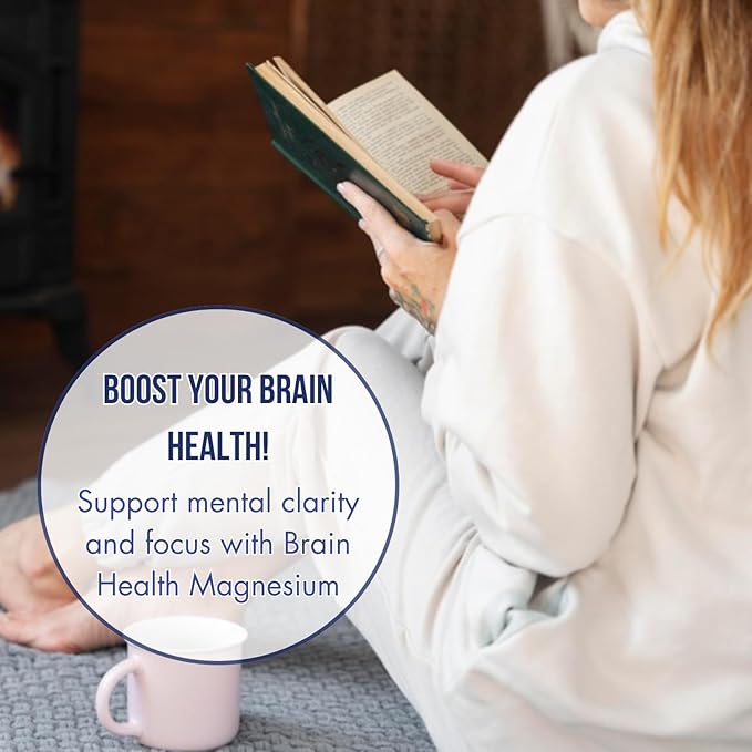 Brain Health Magnesium Supplement – Magnesium Support Supplement - Cognitive Support, Memory & Focus - 60 Capsules