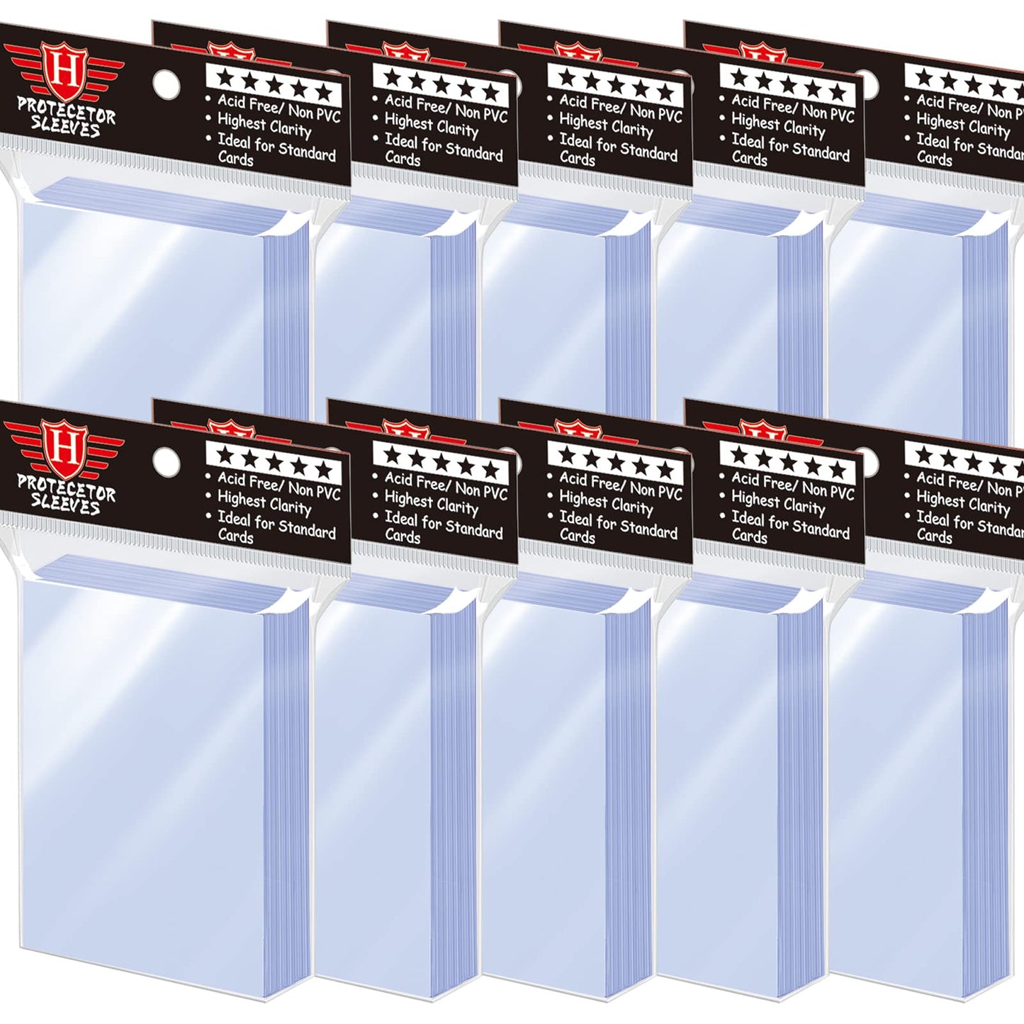 1000 Pcs Card Sleeves Toploaders for Trading Cards, Soft Penny Card Sleeves Card Protectors Plastic Card Holders Fit for MTG, Yugioh Baseball Card, Sports Cards, Game Card Standard Cards