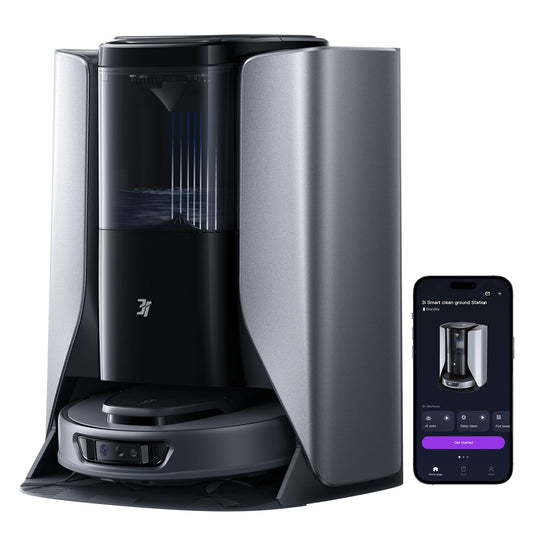 3i S10 Ultra Robot Vacuum and Mop with WaterRecycle System, 13000Pa Suction, Self-Cleaning Extendable Roller Mop, Auto Mop Washing & Drying, Self-Emptying & Refilling, Ai Obstacle Avoidance