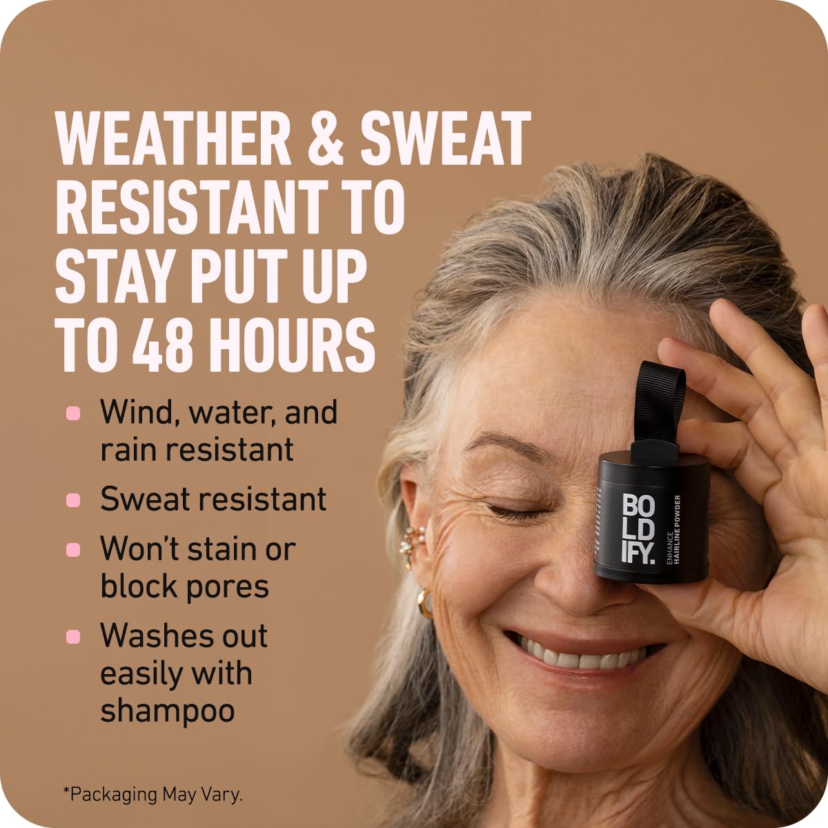 Boldify Hairline Powder + Hair Fiber: bundle that Instantly Conceals Hair Loss Hair Powder for Thinning Hair, Root Cover Up (Black)