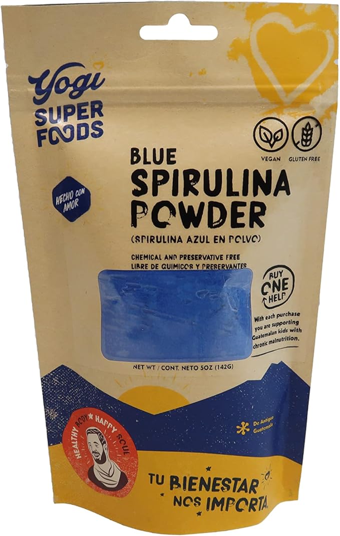Blue Spirulina Powder Made from Blue-Green Algae Extract - Superfood Plant, Rich Source of Protein, for Immune Support, Energy, Natural Food Coloring for Baking - 5 Ounce Bag