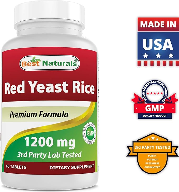 Best Naturals Red Yeast Rice 1200 Mg & COQ10 100 mg