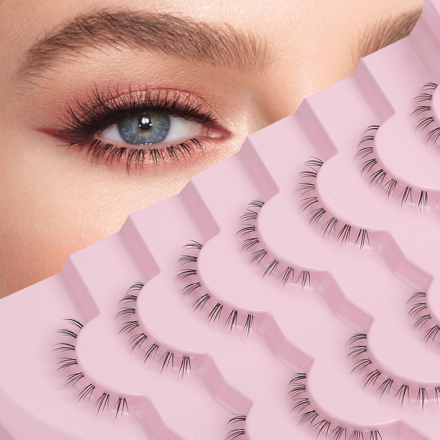 Bottom Eyelashes False Lower Lashes Fake 7 Pairs Bottom-9