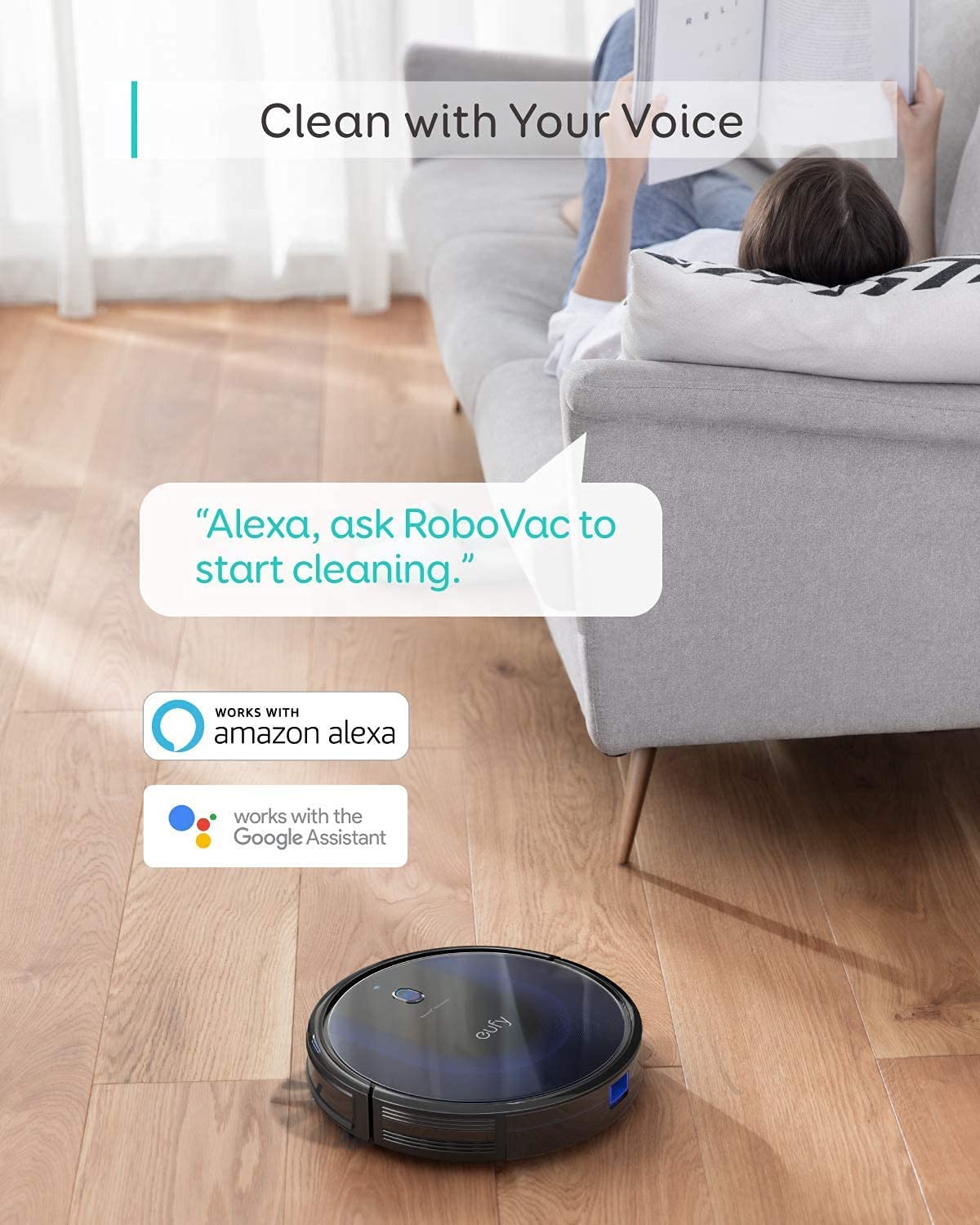 Eufy BoostIQ RoboVac 15C MAX, Wi-Fi Connected, Super-Thin, 2000Pa Suction, Quiet, Self-Charging Robotic Vacuum Cleaner, Cleans Hard Floors to Medium-Pile Carpets, Black (Renewed)
