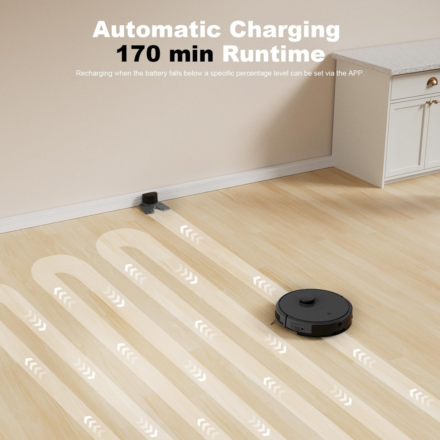 TECBOT S3 PRO Robotic Vacuum Cleaner and mop, LiDAR Navigation, 150mins Runtime&4,000Pa Suction, Automatic Charging Robot Vacuum Cleaner, WiFi,App,Alexa, Ideal for Hard Floor, Pet Hair,Black