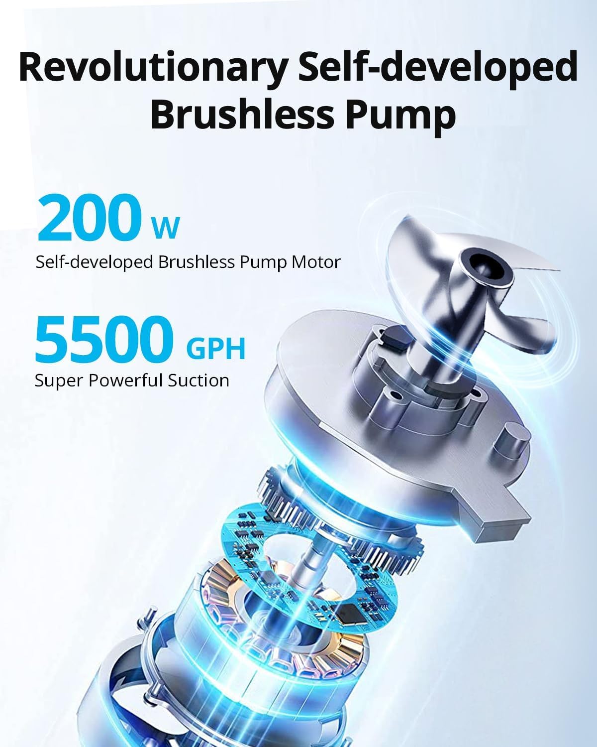 Beatbot AquaSense Cordless Robotic Pool Vacuum for Inground Pool - Cleans Floor, Walls, and Waterline, Intelligent Path Opimization - Suitable for above & In-Ground Pools up to 2,260 sq.ft, Light Gray