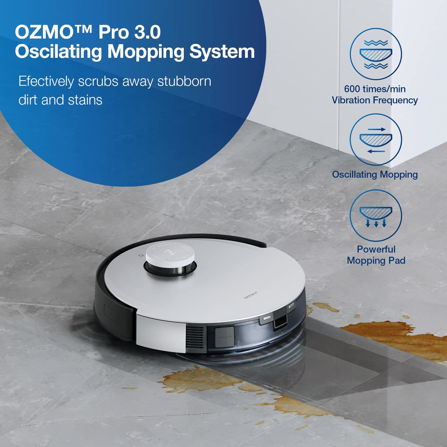 ECOVACS DEEBOT X1 Plus Robot Vacuum and Mop Combo with Self Emptying Station, 5000Pa Robot Vacuum Cleaner, Upgraded Laser Navigation, 3D Map, Obstacle Avoidance, Built-in YIKO Voice Assistant, Black