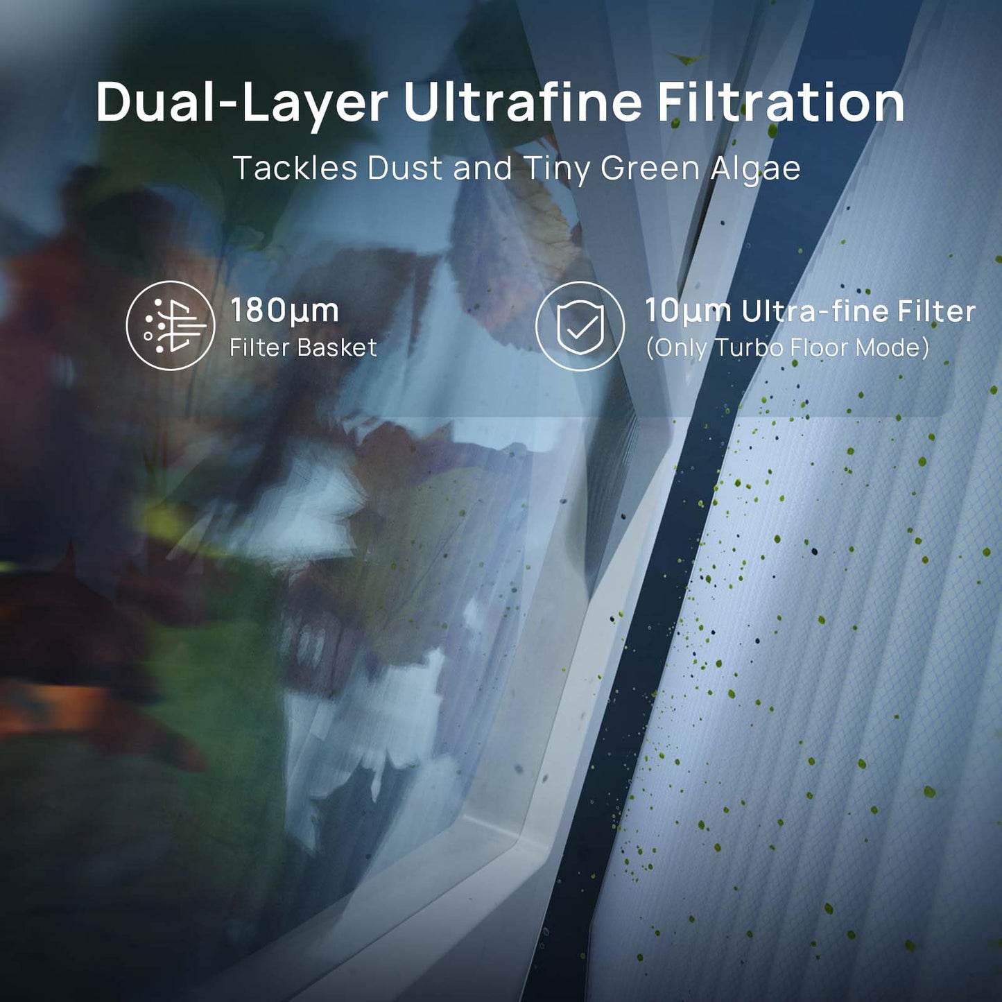 (2025 New) WYBOT C2 Vision Robotic Pool Vacuum with AI Camera, Ultra-Fine Filtration Pool Cleaners for Above&Inground Pools, Comprehensive 8 Mode, Wall Climbing, Smart Navigation, White