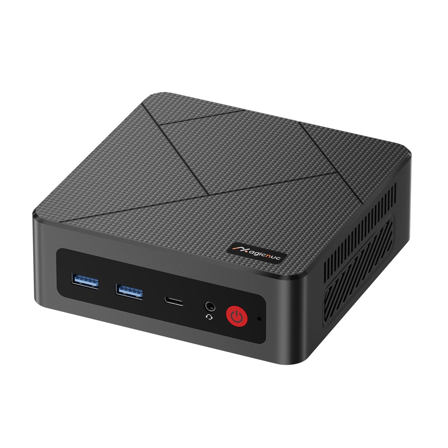 MAGICNUC AS1 Mini PC, Ryzen 5 3550H Mini Computers 16GB RAM 512GB PCIe SSD, Vega 8 Graphics Triple Display Micro PC, 2×RJ45 LAN/3×USB3.2/USB-C/HDMI/Wi-Fi 5/BT 5.0 Office,Home Mini Desktop Computers