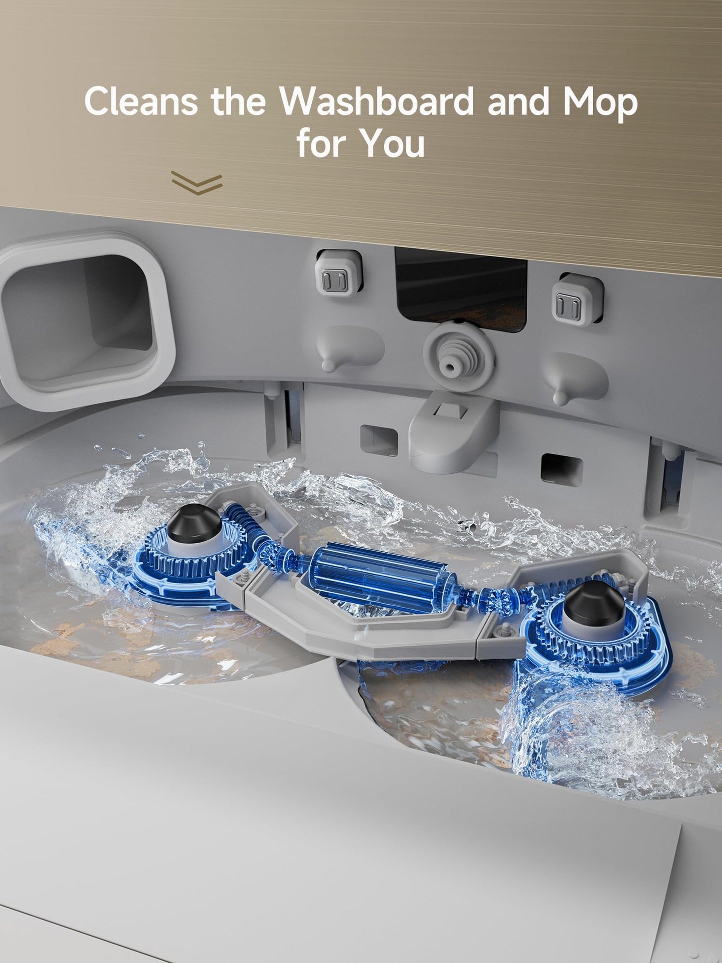 DREAME X40 Ultra Robotic Vacuum with Removable & Liftable Mop, 12,000Pa Suction, Side Brush Extensive Cleaning, 158°F Mop & Washboard Self Cleaning, Auto-Empty, Auto Refill, liftable Brushes White