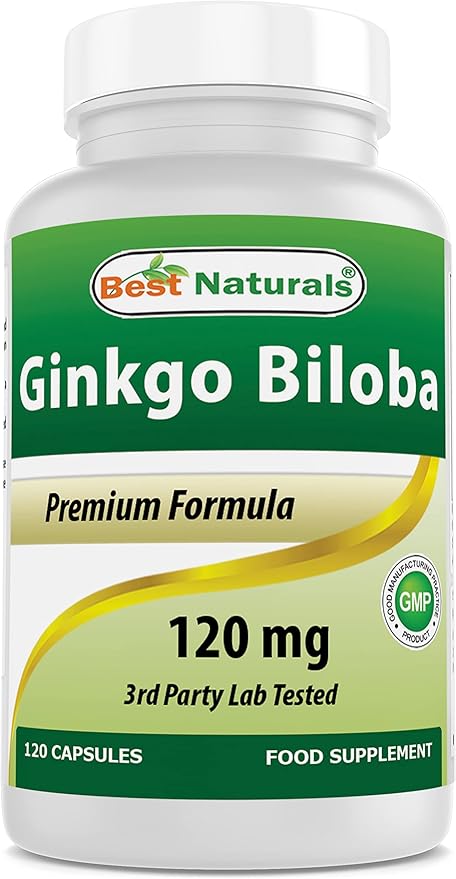 Best Naturals Ginkgo Biloba 120 mg 120 Capsules