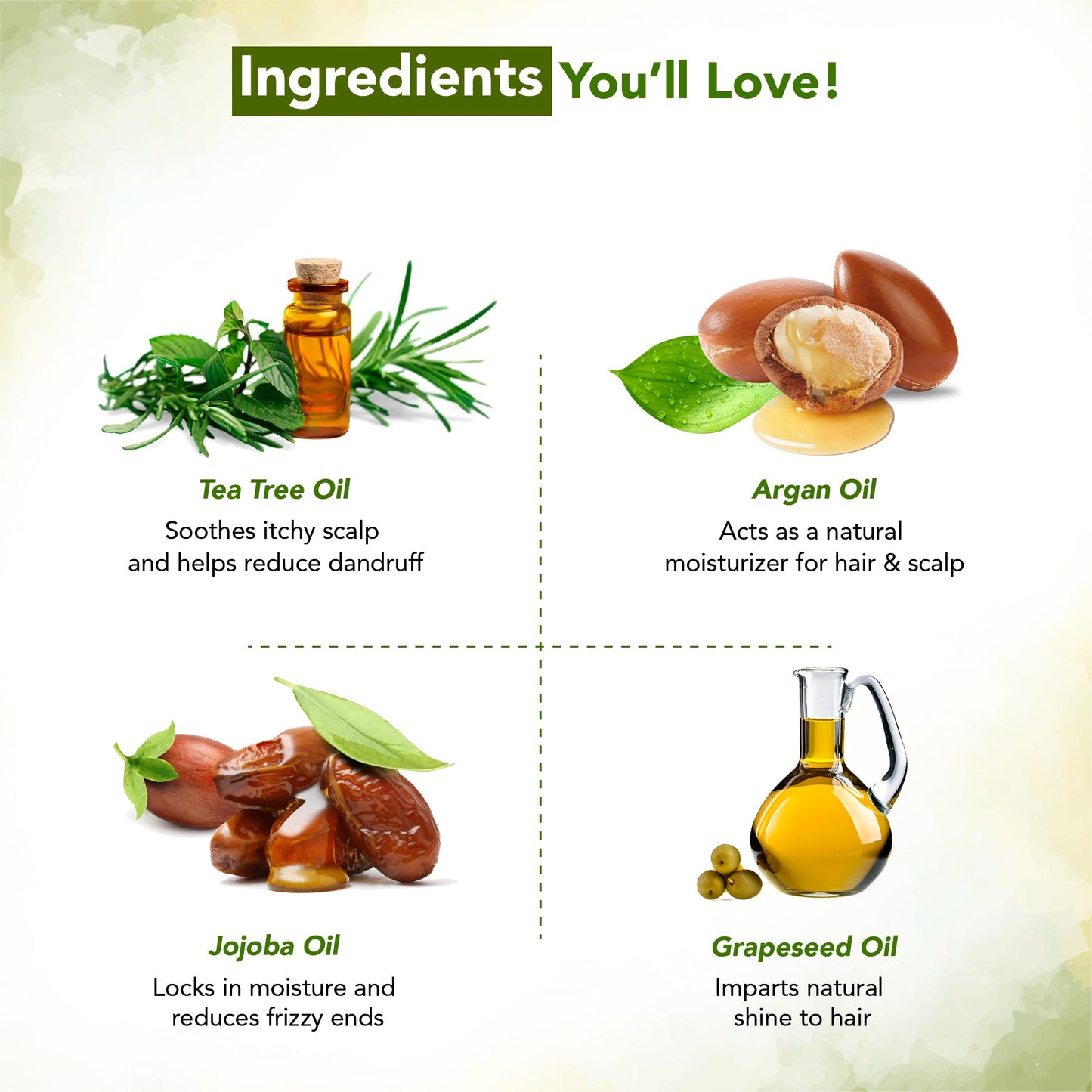 Botanic Hearth 100% Pure Tea Tree Oil for Hair (6.7 fl oz, Pack of 2) | Infused with Jojoba & Grapeseed Oils | Soothes Itchy Scalp & Fights Dandruff | Non GMO Verified