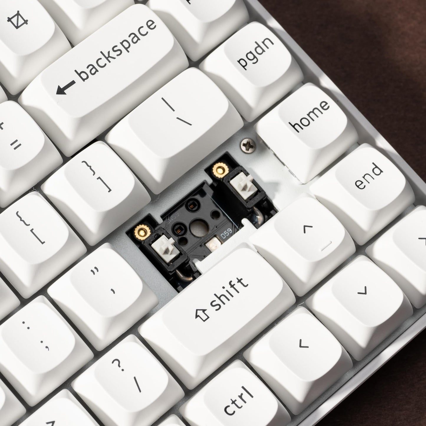 Keychron K2 Pro 75% Layout Bluetooth Wireless Mechanical Keyboard, Custom Programmable Type-C Wired Gaming Keyboard with RGB Backlit, Hot-Swappable K Pro Brown Switch for Mac Windows Linux - White