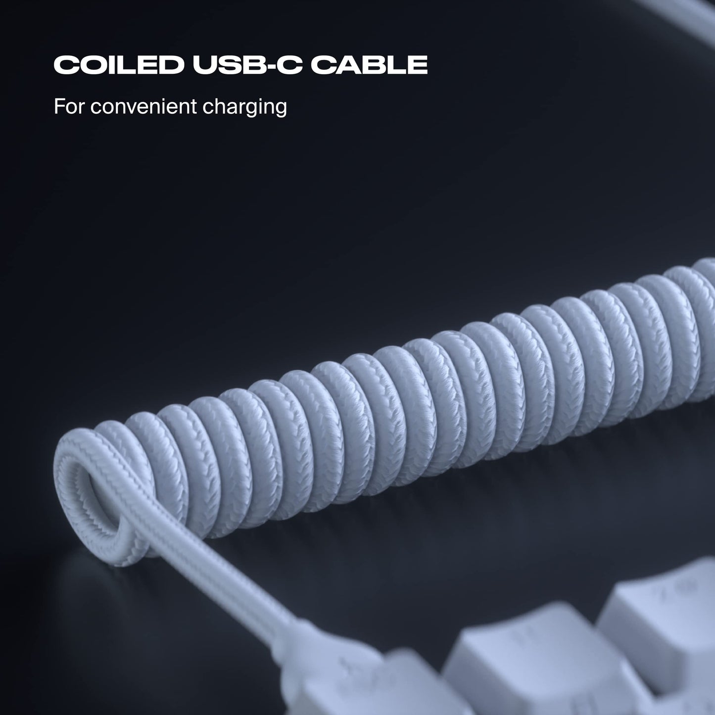 Fnatic STREAK65 LP | White | Compact RGB Gaming Mechanical Keyboard Speed Switches | PBT Doubleshot Keycaps | 65% Layout (60 65 Percent) Low Profile Esports Keyboard (US ANSI Layout, QWERTY)