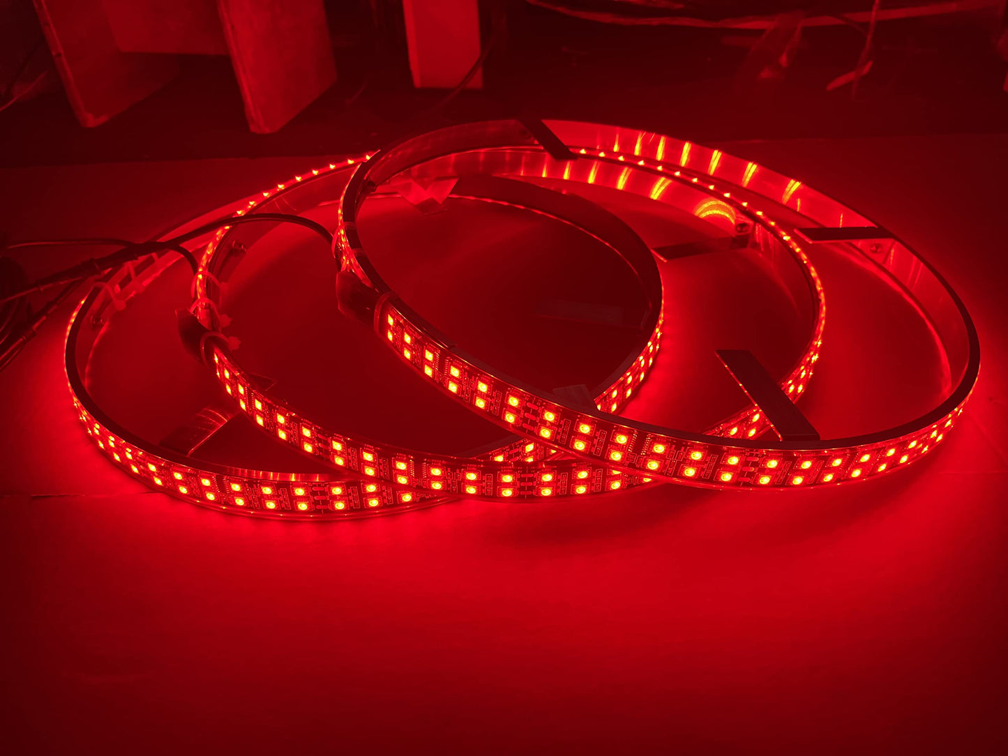 Sando Tech 15.5‘’ Double Row RGB Dream Chasing Color Led Wheel Ring Light Dancing Strobe Multiple Rim Light Tire Light Mounts to Wheel Well Shield Fit for Polaris Slingshot