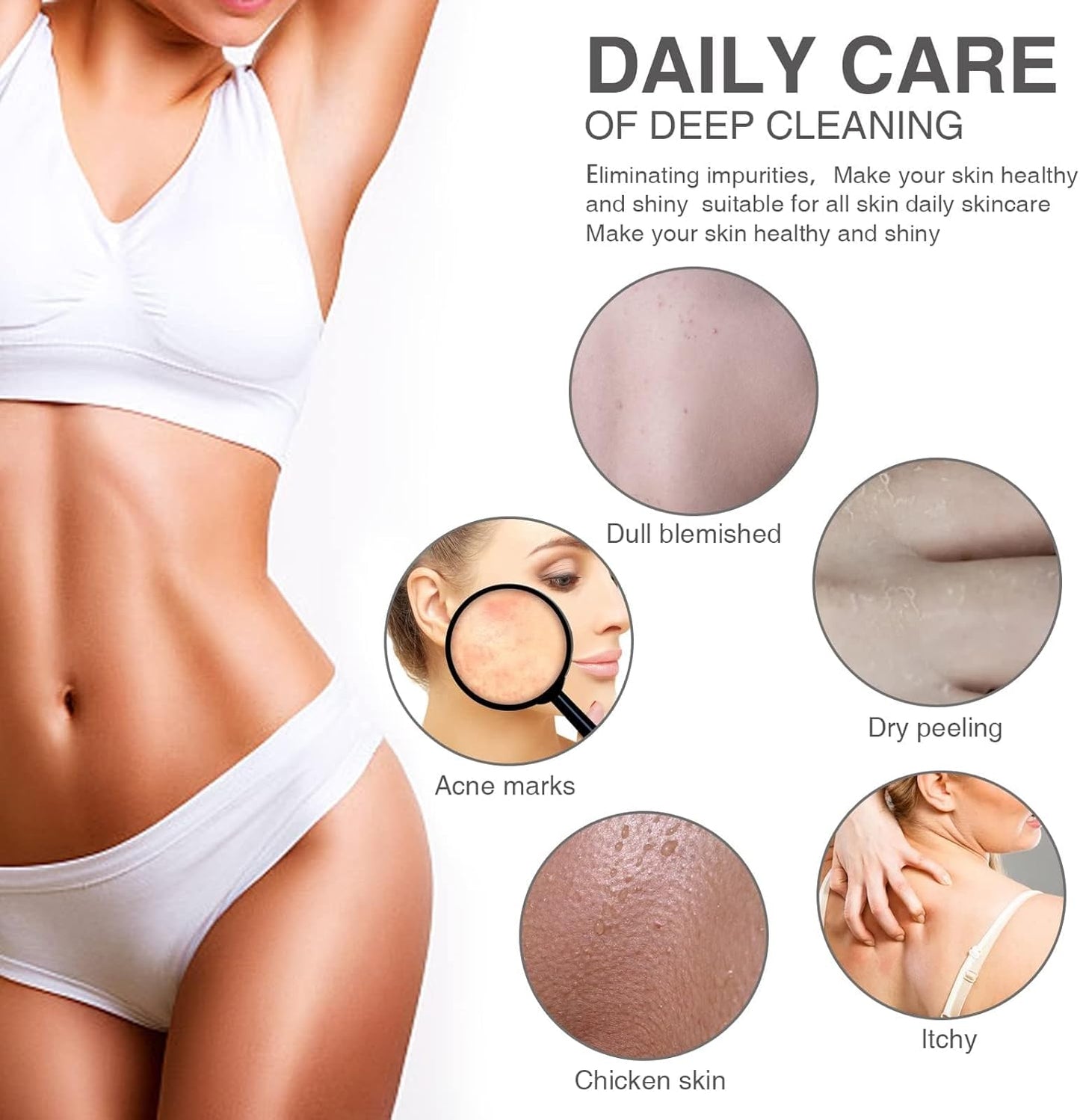 3-Piece African Exfoliating Net Bath Sponge Set | Skin Smoother | Daily Use