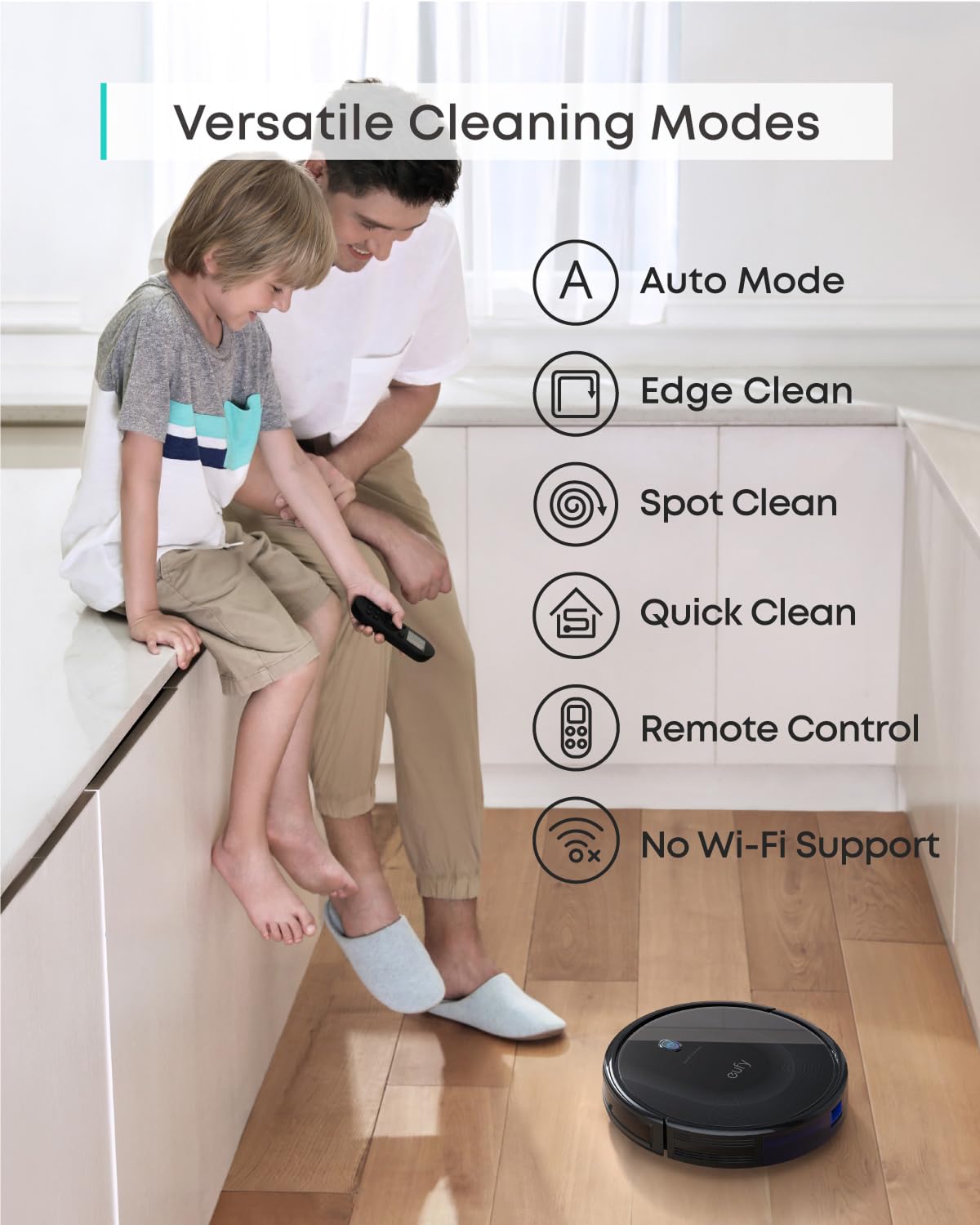 eufy Renewed BoostIQ RoboVac 11S MAX, Robot Vacuum Cleaner, Super-Thin, Powerful Suction, Quiet, Self-Charging Robotic Vacuum Cleaner, Cleans Hard Floors to Medium-Pile Carpets, Black