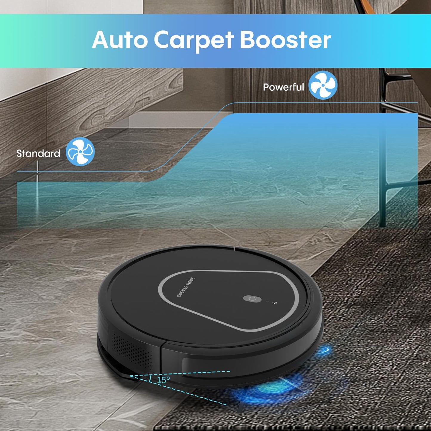 Robot Vacuum and Mop Combo,2 in 1 Robotic Vacuum Cleaner with Mopping,4000Pa Strong Suction,Auto Recharge,WiFi/Alexa/App/Remote, Ideal for Hard Floor,Pet Hair,Auto Carpets Boost