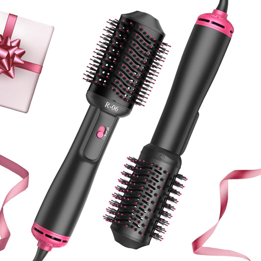 4-in-1 Hair Dryer Brush - Blow Dryer and Styler in One, Hot Air Brush with Oval Barrel for Volumizing, Suitable for All Hair Types