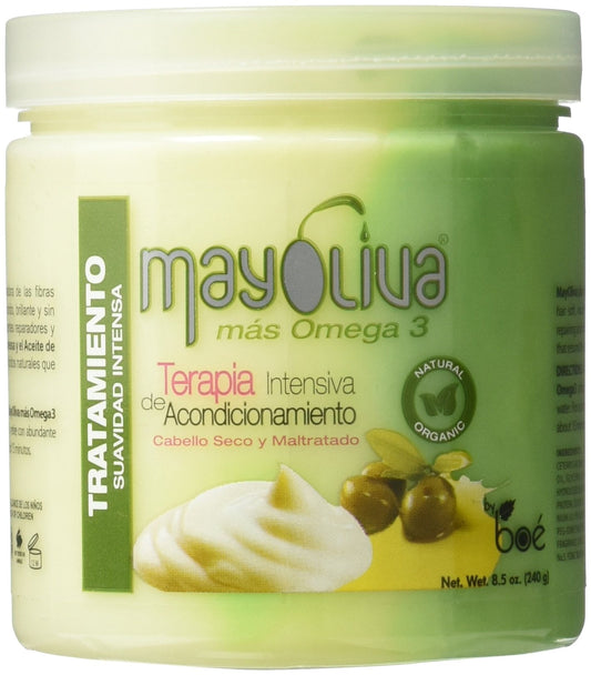 Boe Mayoliva Intensive Conditioning Therapy For Dry & Damaged Hair, 8.5 Oz, 8.5 Ounces