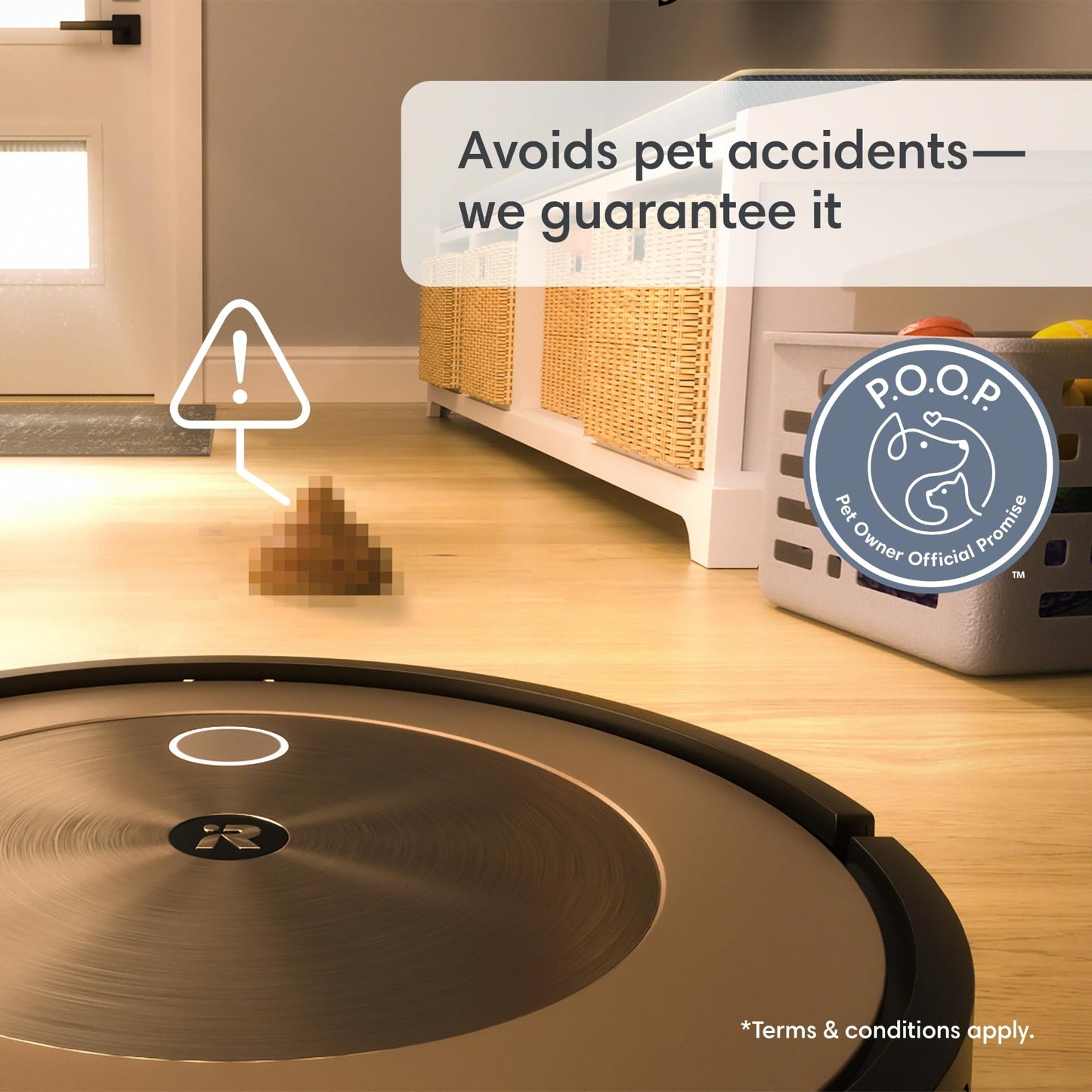 iRobot Roomba j9+ Self-Emptying Robot Vacuum – Powerful Suction, Identifies and Avoids Obstacles Like pet Waste, Self-Empties for 60 Days, Best for Homes with Pets, Smart Mapping, Works with Alexa