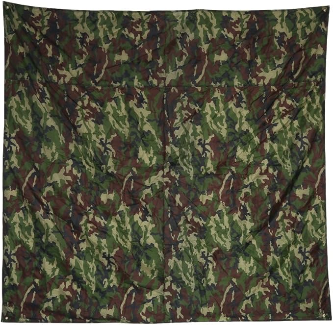 Camouflage Tent Tarp, Portable Rainproof Tent Tarp Camping Tent Tarp Shelter for for Outdoor Hiking Hunting