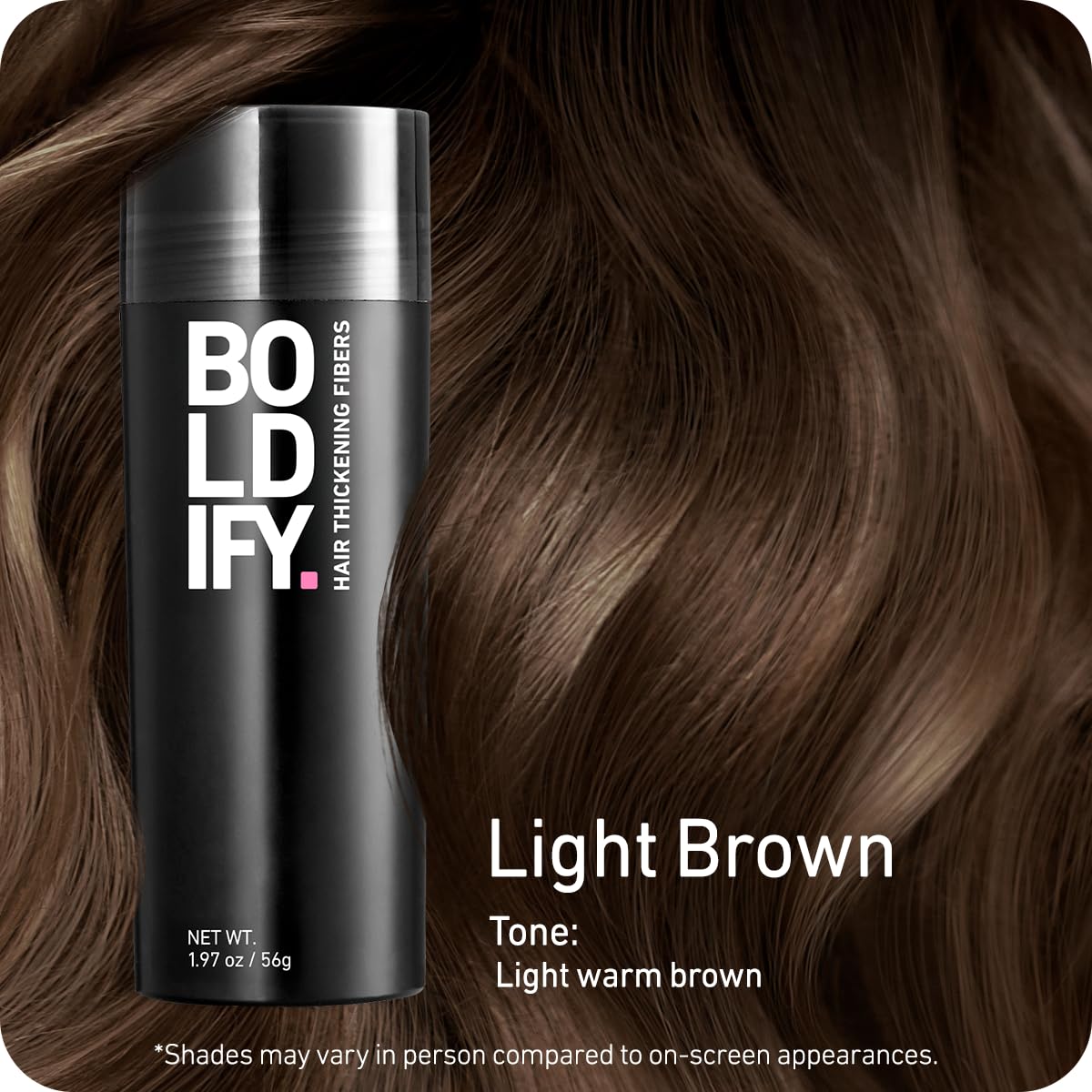 BOLDIFY Hair Fibers | Dark Blonde | Thicker Look for Thinning Hair | 12.5g