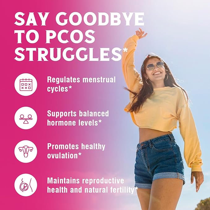 Inositol Supplement, Myo-Inositol & D-Chiro Inositol Fertility Supplements for Women, 40:1 Ideal Ratio, Hormone Balance and Ovarian Support, 80 Vegan Capsules