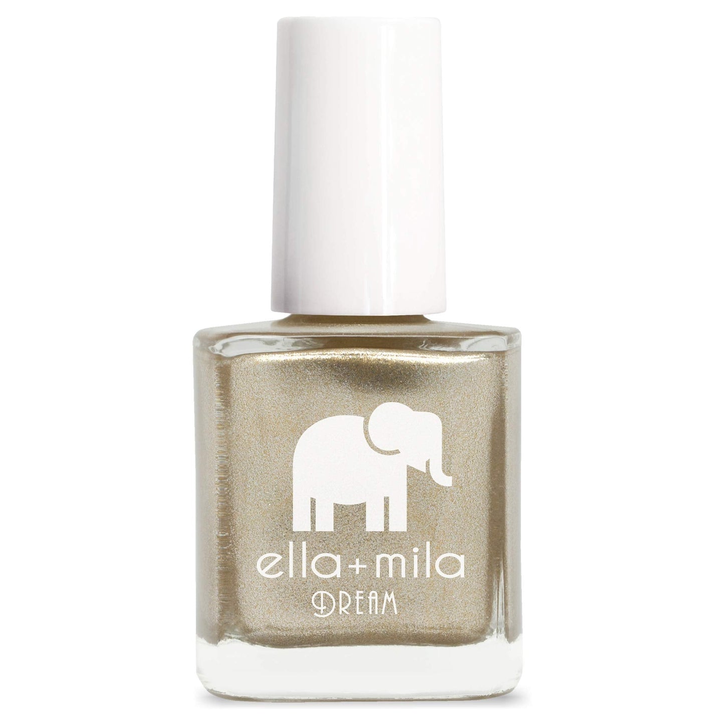 Ella+Mila Gilded Nail Polish, Professional Quick Dry, Long-Lasting & Chip-Resistant, Metallic Gold, 17-Free Formula, Vegan, Crue