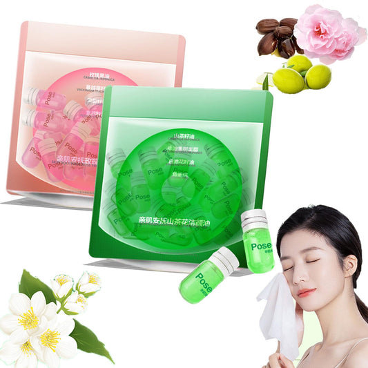 Cisto Makeup Remover Oil Mini, Cisto Cleansing Oil Mini Makeup Remover, Portable Facial Cleansing Oil, Nourishing and Gentle Cleansing Oil for All Skin Types (MIX 40pcs)