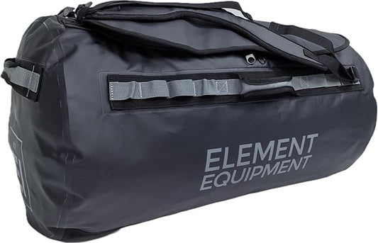 Element Equipment Trailhead 2.0 Waterproof Duffel Bag Shoulder Straps Black/Grey Medium