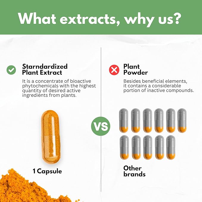 Boswellia Curcumin Ginger Extracts Supplement – Strong 95% Curcuminoids Natural Joint Support Pills – Extra Strength Boswelia with Turmeric Curcumin & Organic Ginger Supplement