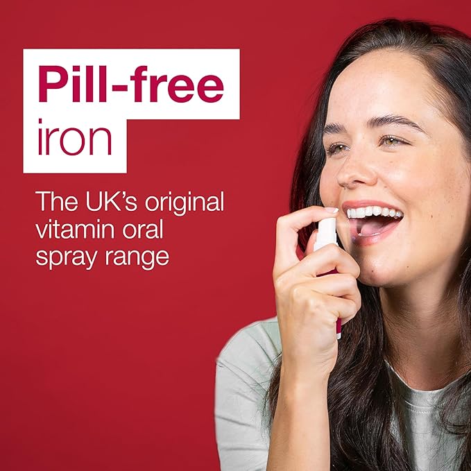 BetterYou Iron 5 Oral Spray - Natural Liquid Vitamin Supplement - Daily Iron Supplement Vitamin Spray - Easy, Tasty Alternative to Pills - 0.85 oz