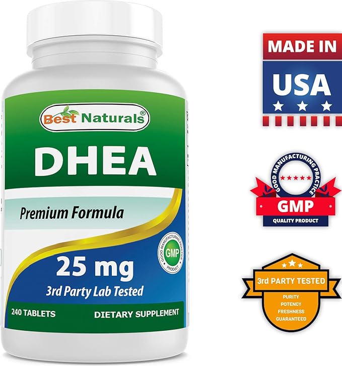 Best Naturals Dhea 25mg & Ashwagandha Extract 500 Mg