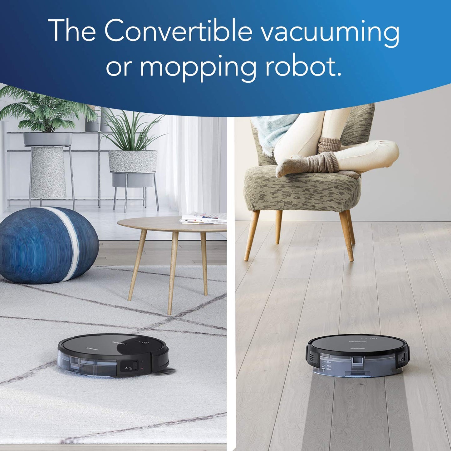 ECOVACS DEEBOT 661 Cordless Robot Vacuum, Black