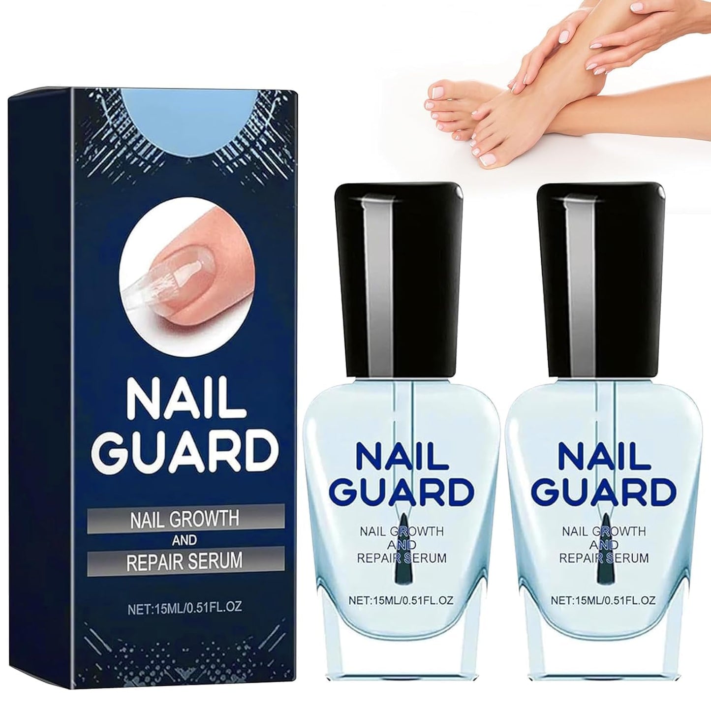 2Pcs Onyxoguard Nail Growth And Repair Serum, Onyx Guard Nail, Onyxoguard Serum, Nail Strengthener For Thin Nails And Growth