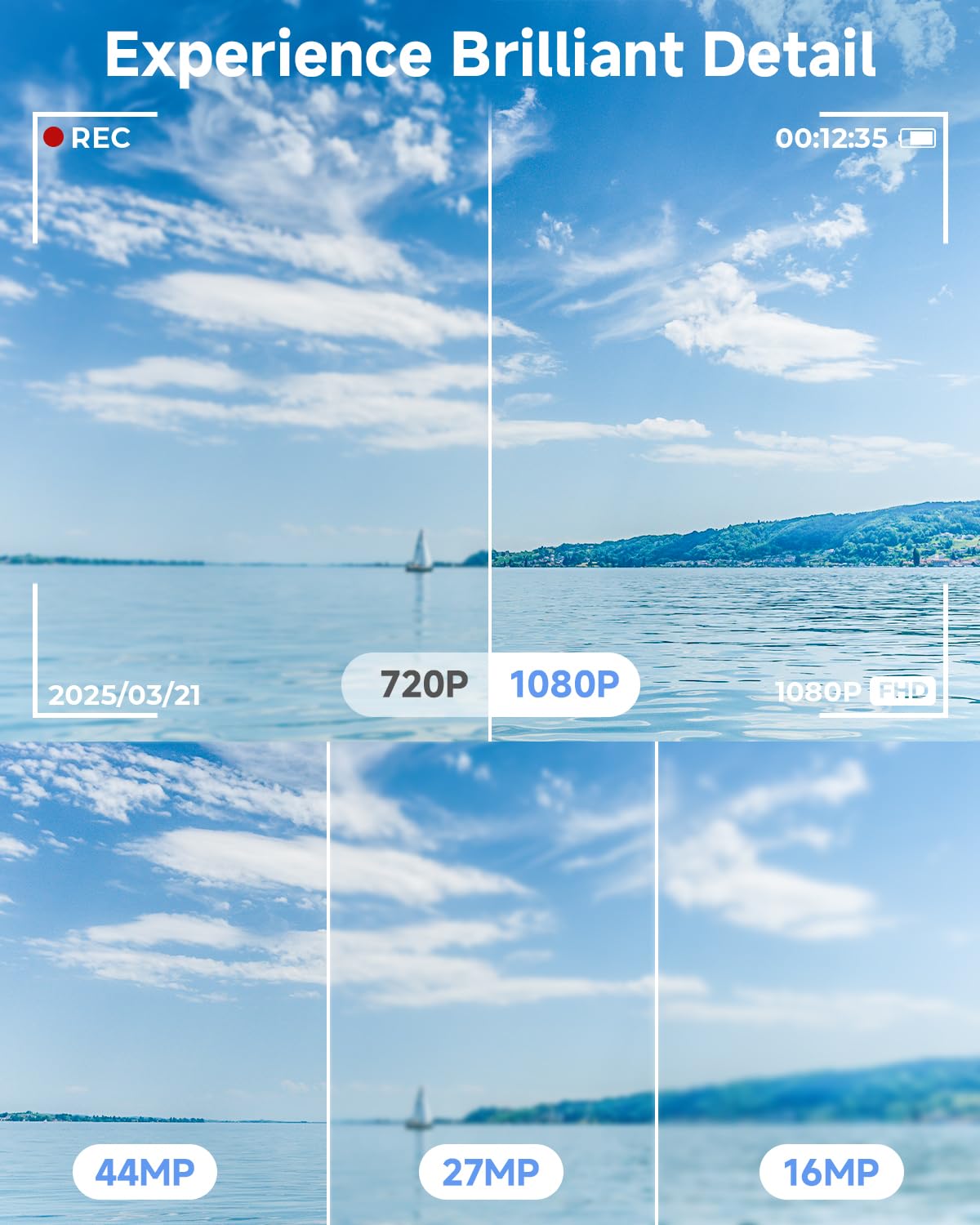 Digital Camera, 44MP FHD 1080P Camera for Kid with 16X Zoom Anti Shake, Compact Small Camera with 32GB SD Card, Digital Camera for Teens for Teens Girls Kids Adults(White)